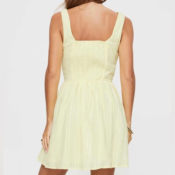 NWOT Princess Polly Lorinda Mini Dress Yellow - US 8 / Yellow - Picture 4 of 4